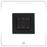 کلید و پریز مدل ساده مشکی | ویرا - Image 16