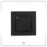 کلید و پریز مدل ساده مشکی | ویرا - Image 15