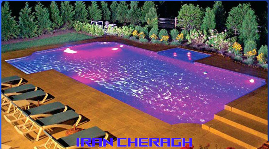 نورپردازی استخر و 8 ایده جذاب روشنایی استخر روباز و پوشیده