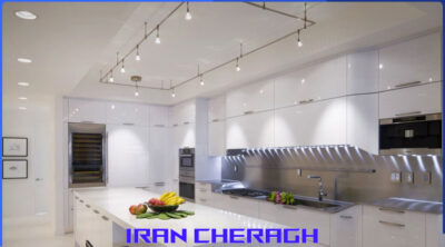 نورپردازی آشپزخانه مدرن و کوچک
