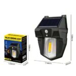 دیوارکوب خورشیدی باغی تک لامپ مدرن LED*1-3