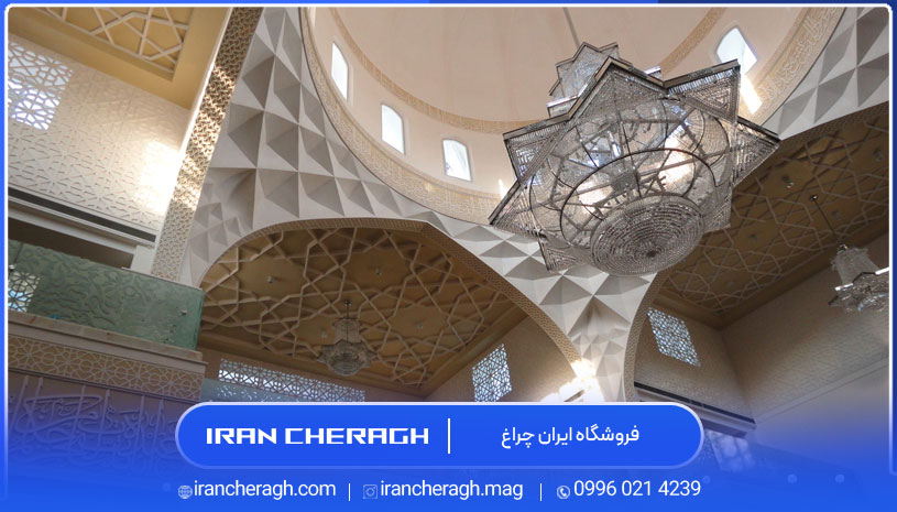 نور پردازی شبستان مسجد