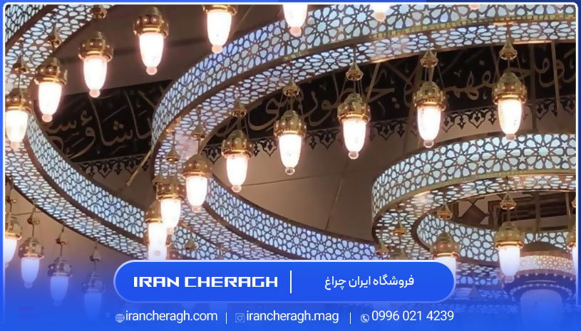  نورپردازی فضای بیرونی مسجد