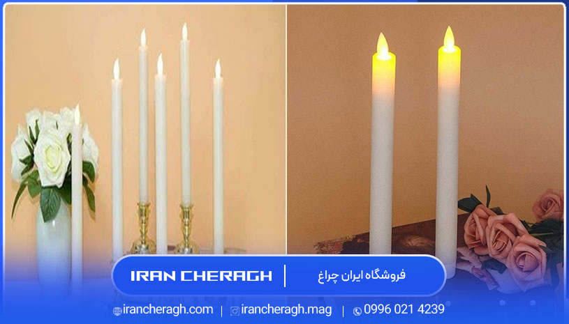 استفاده از شمع‌ LED در نورپردازی تالار عروسی
